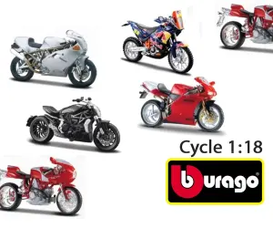 Bburago Cycle - модел на мотор 1:18, асортимент