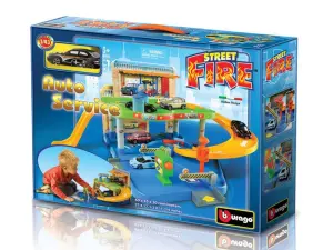 Bburago Street Fire - Автосервиз с 1 брой кола