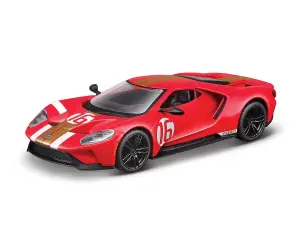 Bburago - модел на кола 1:32 - 2022 Ford GT Heritage Edition