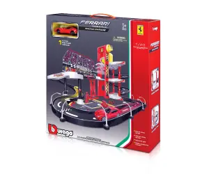 Bburago Ferrari - Състезателен гараж с 1 брой кола