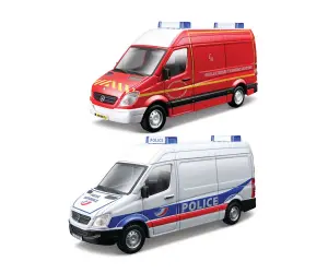 Bburago - модел на кола 1:50 - Автомобил за спешни случаи Police, асортимент