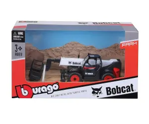 Bburago - модел на кола 1:48 - Телескопичен товарач с платформа BOBCAT T40 180SLP
