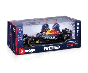 Bburago - модел на кола 1:18 - Formula F1 - Oracle Red Bull Racing RB19 (с каска)