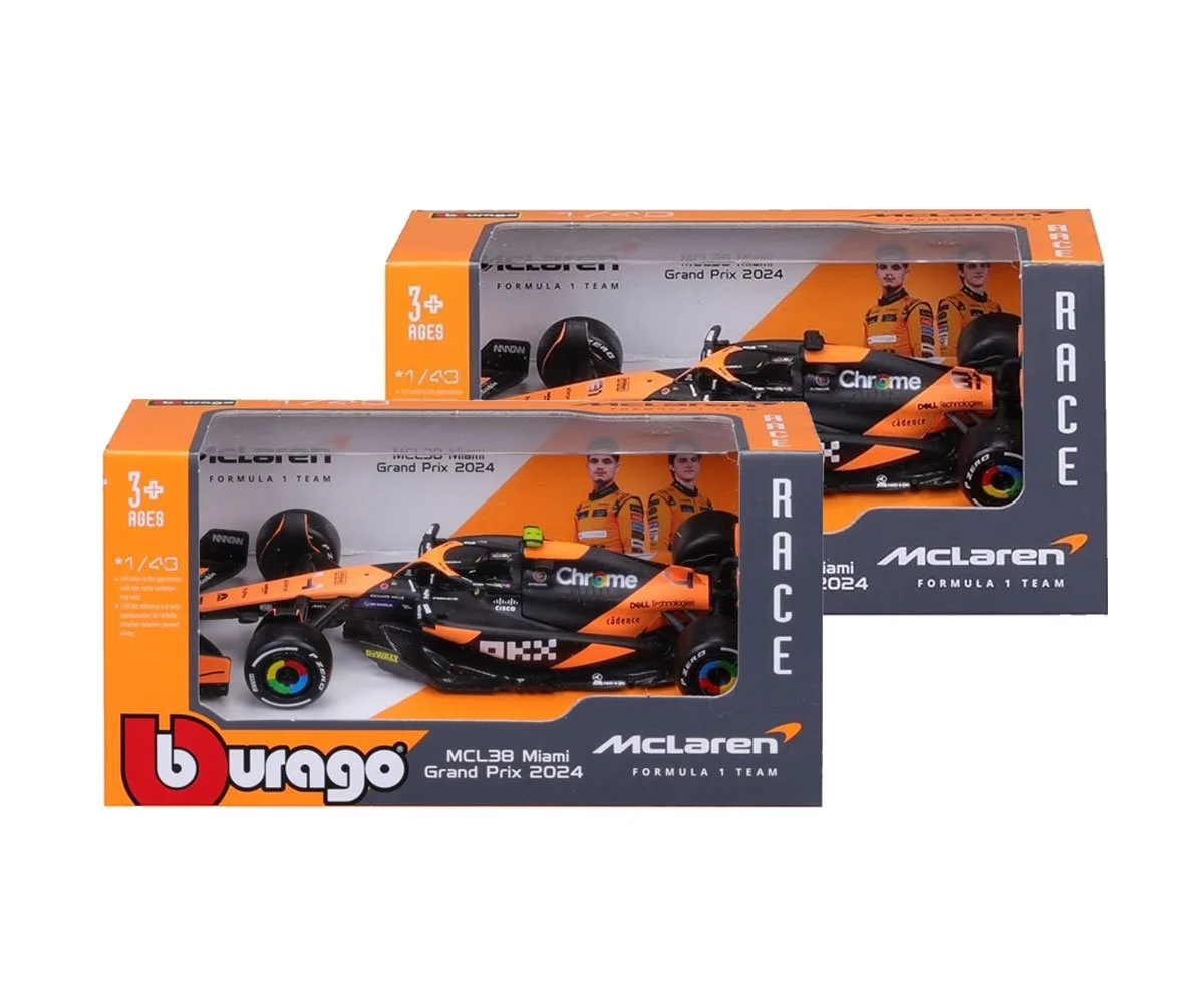 Bburago - модел на кола 1:43 - F1 McLaren MCL38 2024