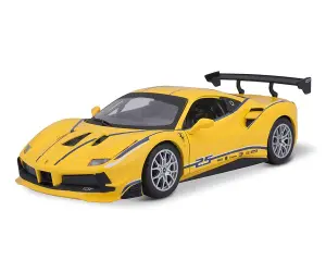 Bburago Ferrari - модел на кола 1:24 - Ferrari 488 Challenge, жълто