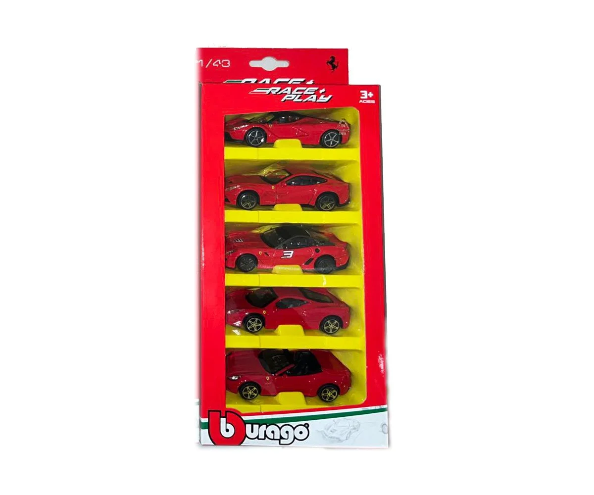 Bburago - Ferrari Комплект от 5 колички 1/43