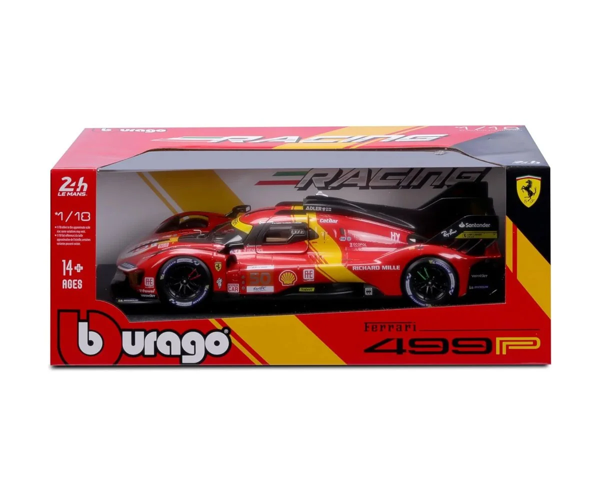 Bburago Ferrari - модел на кола 1:18 - 499P Red