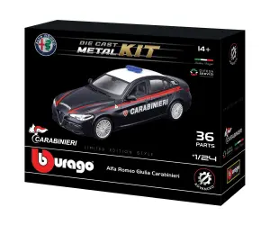 Bburago KIT - комплект за сглобяване 1:24 - Alfa Romeo Giulia Carabinieri
