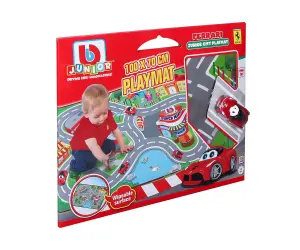 Bburago Junior - Килимче за игра с количка Ферари