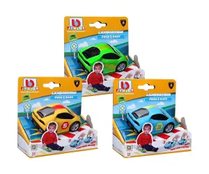 Bburago Junior - Количка Push & Race Lamborghini Huracan, асортимент