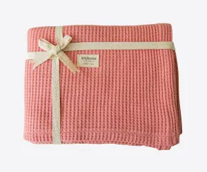 Kitikate - Бебешко памучно одеяло S32389, момиче, 80х90 см