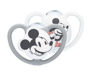 Nuk-Биб.залъг.силикон Space Mickey 1бр. 18+м + кутийка