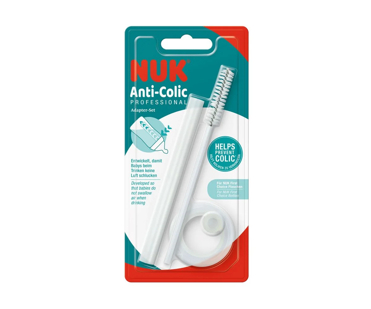 Nuk-Резервна тръбичка FC+четка+адаптор за Anti Colic