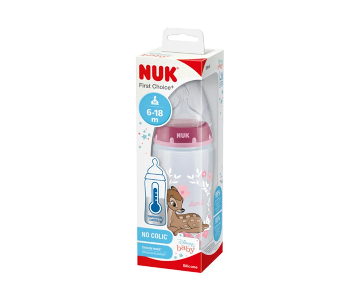 Nuk-Шише FC РР Termo Control 300мл силикон Bambi 6-18м+кутийка
