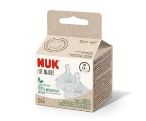 Nuk-Биберон за храна силикон M, 2бр. Softer Nuk for Nature