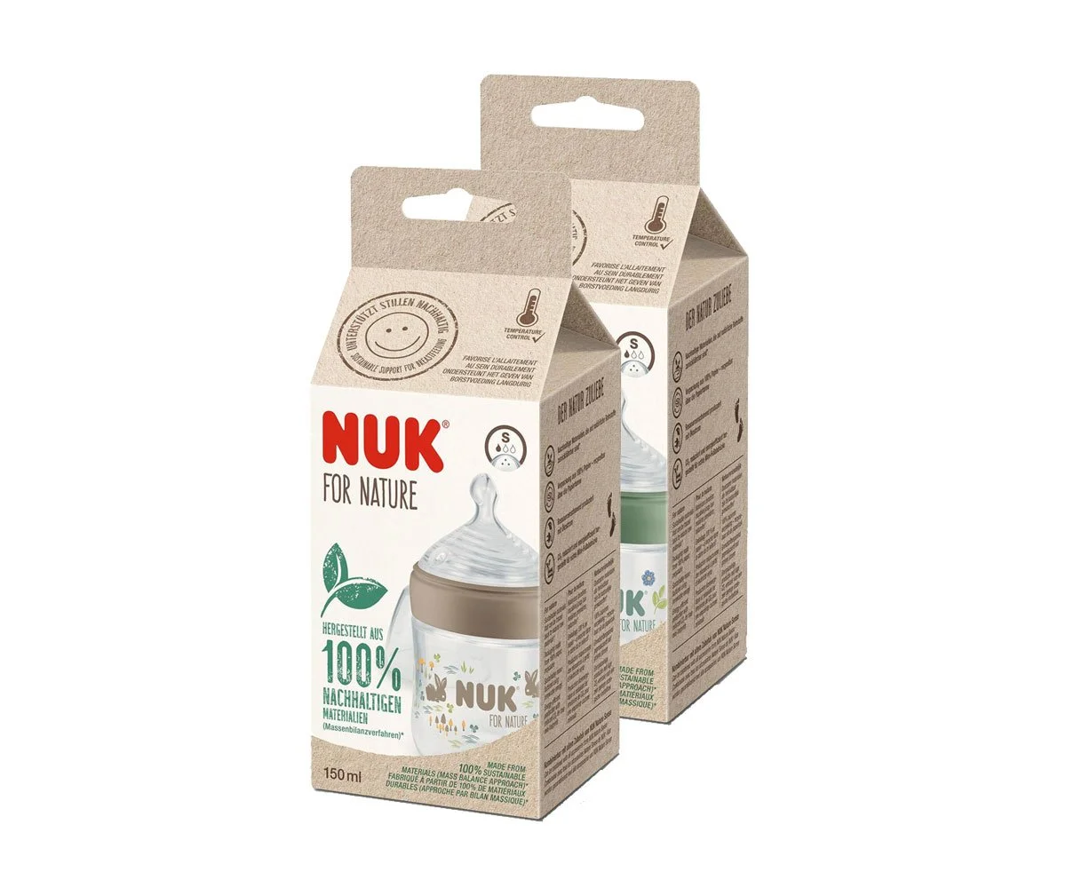 Nuk-Шише РР TC 150мл сил.биб.S, микс Nuk for Nature