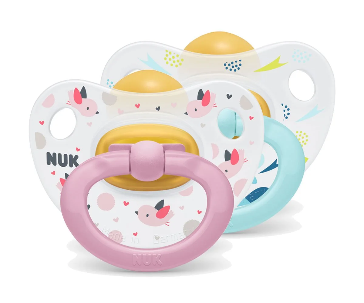Nuk-Каучукова залъгалка 6-18м. 1бр. Happy Kids +кутийка