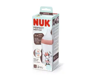 Nuk PM ШИШЕ РР 260мл сил.биб.M, Mickey червено