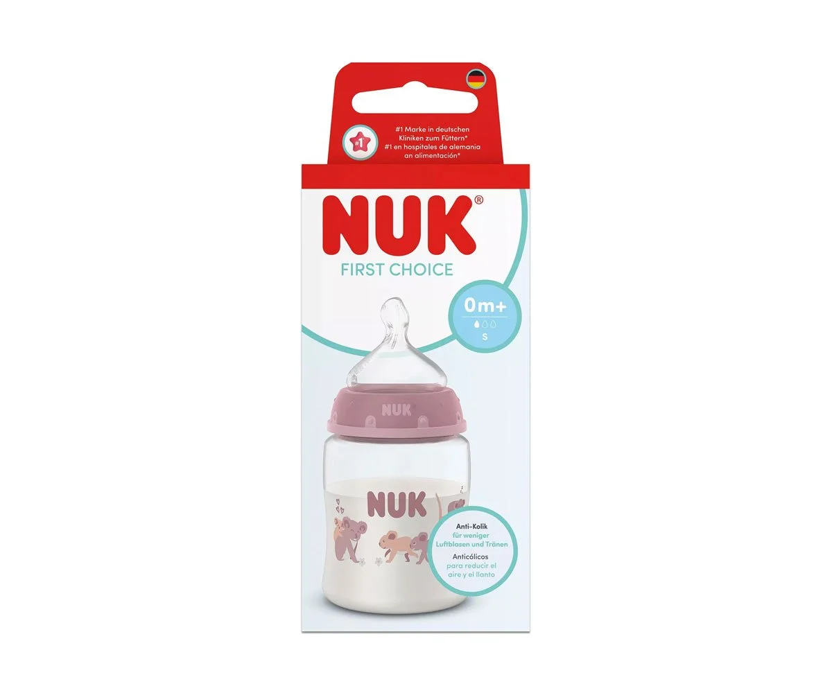 Nuk-FC Шише РР TC 150мл силикон 0+ S Коала,момиче