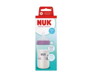 Nuk-PM Шише РР TC 260мл силикон 3+ M, Хипо, розово