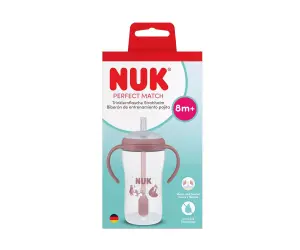Nuk-PM Шише сламка 8+ 260мл Мечка, момиче