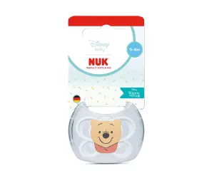 Nuk-Биб.залъг. PM 1бр 0-6м AIR Мечо Пух, бял