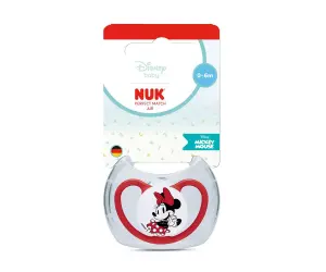 Nuk-Биб.залъг. PM 1бр 0-6м AIR Мики, червен