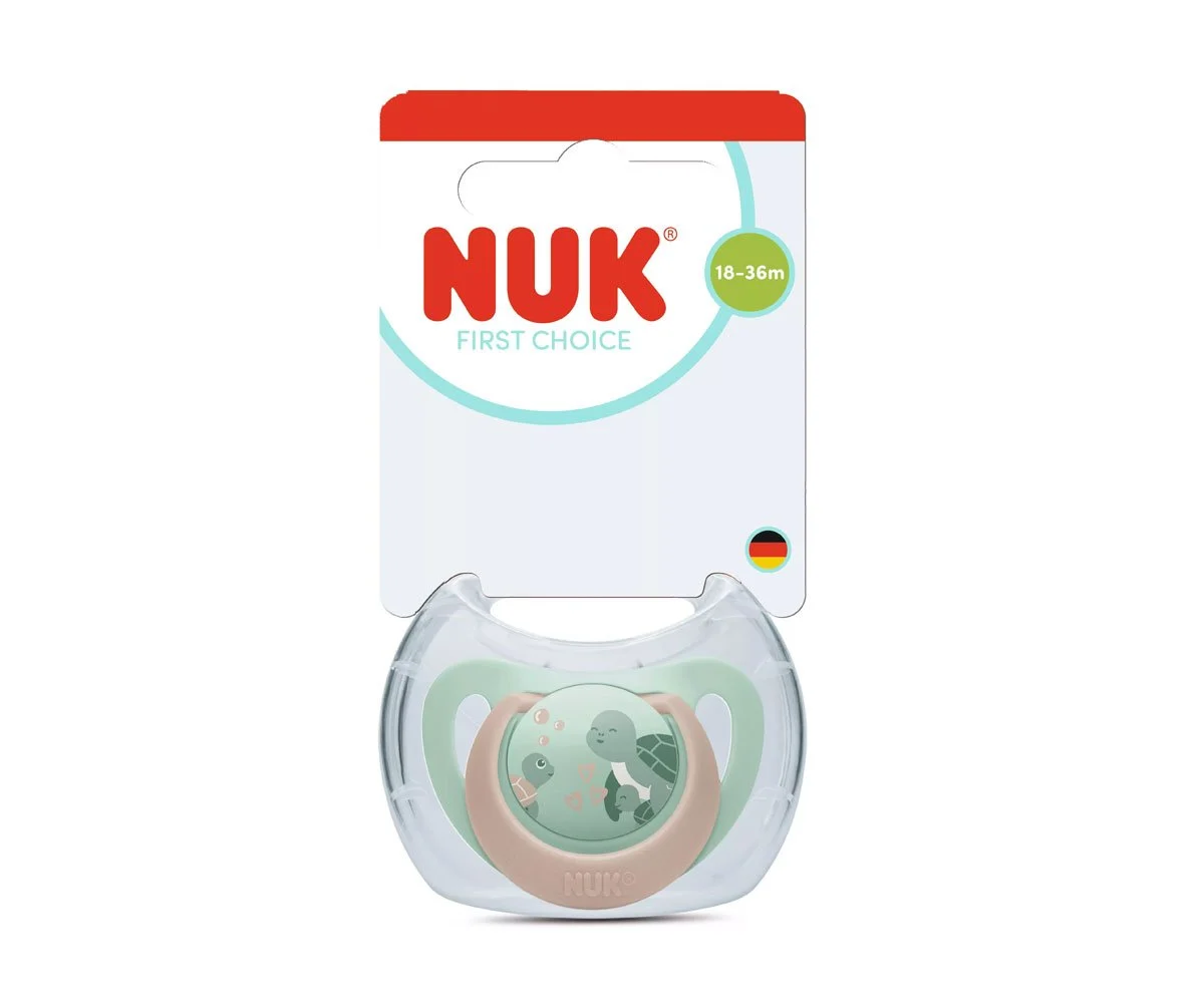 Nuk-Биб.залъг. FC 1бр 18+м Костенурка, зелено