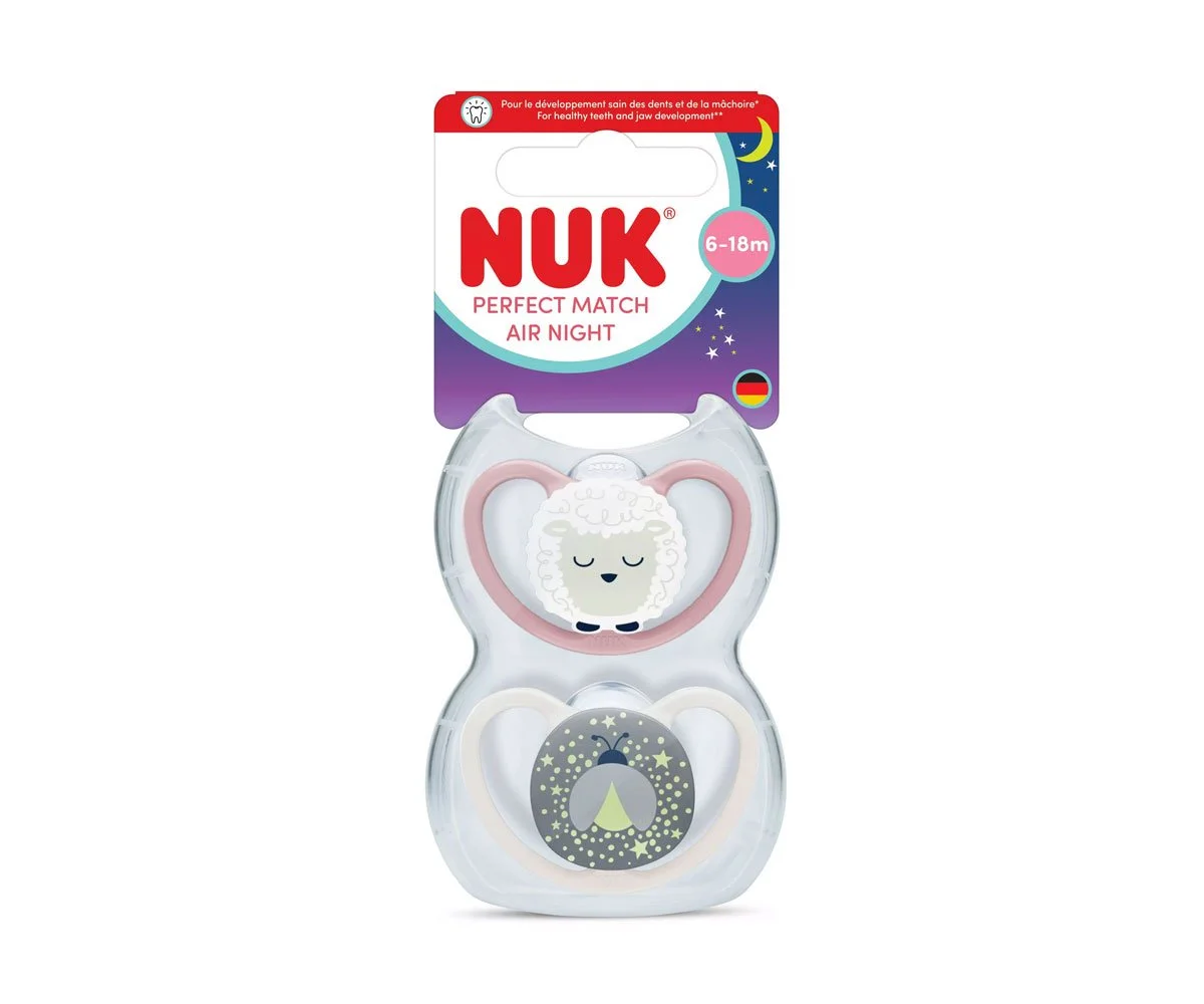 Nuk-Биб.залъг. PM 2бр 6-18м AIR Овца
