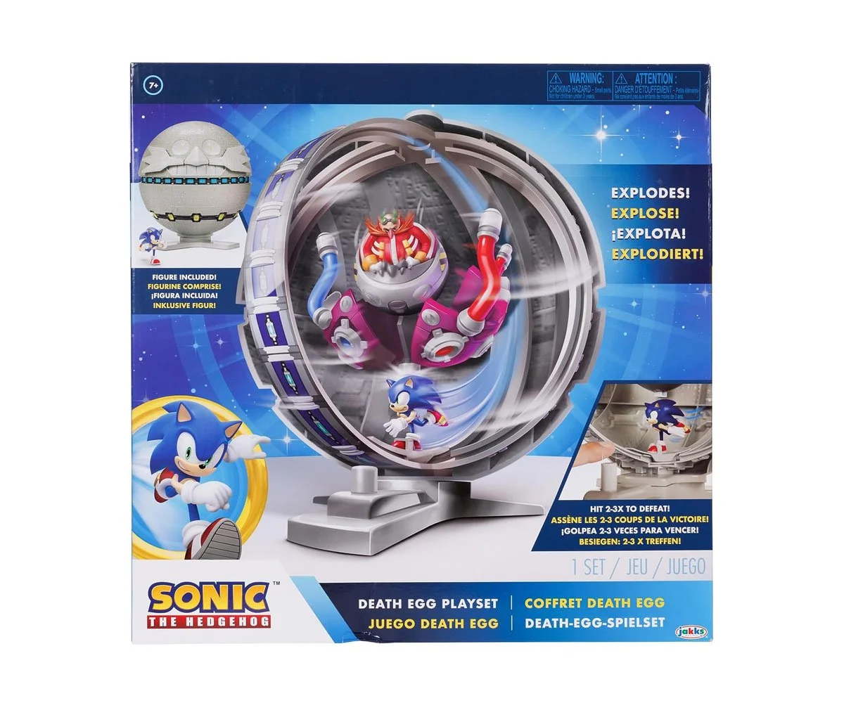 Jakks Pacific - Соник - Игрален комплект Death Egg, Соник 6 см