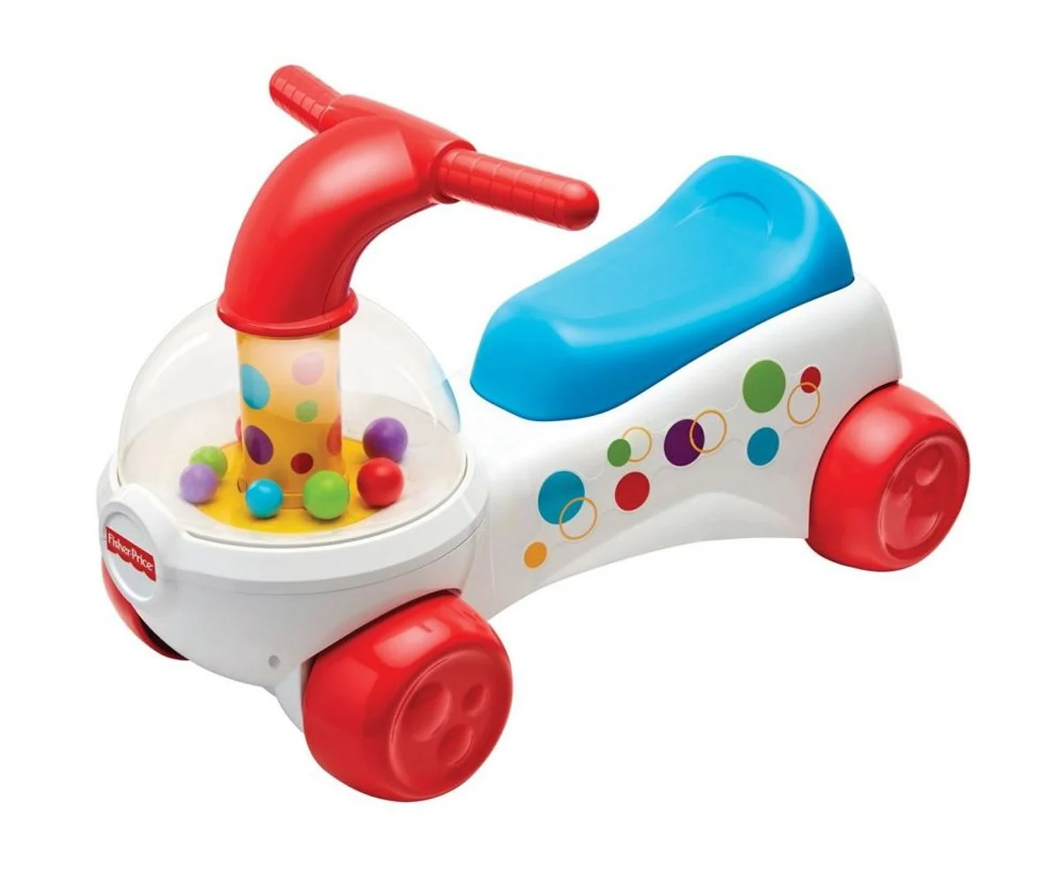 Jakks Pacific - Фишер Прайс - Кола за каране и бутане - Пуканки