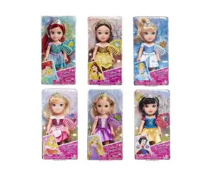 Jakks Pacific - Дисни принцеси - Малки кукли с дълга коса и аксесоари 15 см, асортимент