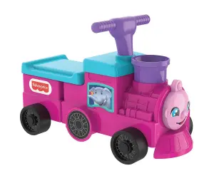 Jakks Pacific - Фишър Прайс - кола за каране и бутане - Влакче, розово