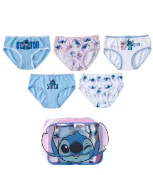 Детско бельо за момиче 5 бр. в чанта stitch 2-8 год. - Серия