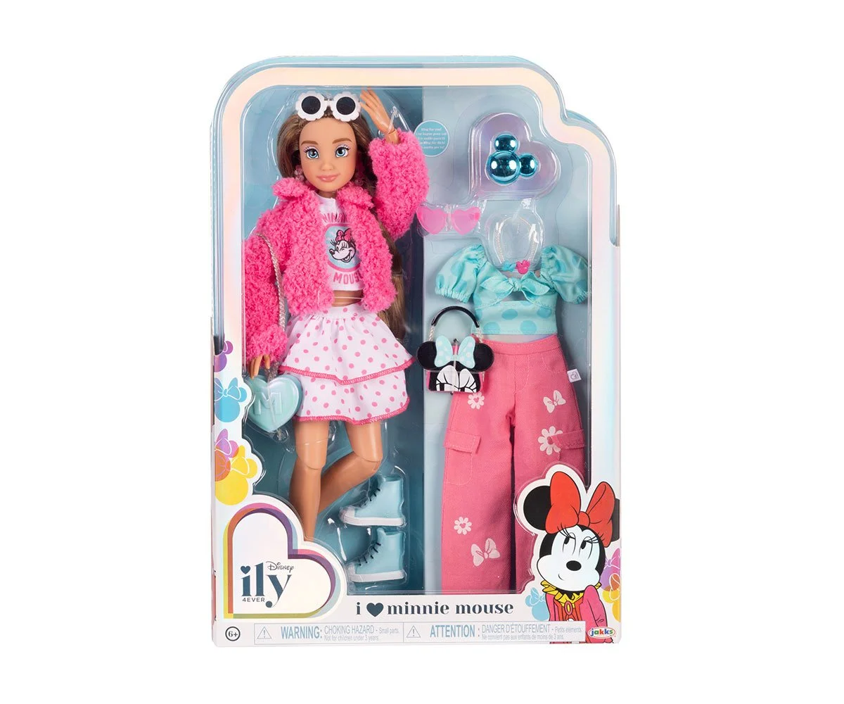 Jakks Pacific - Дисни Принцеси - Кукла с модни дрехи, вдъхновено от Мини Маус
