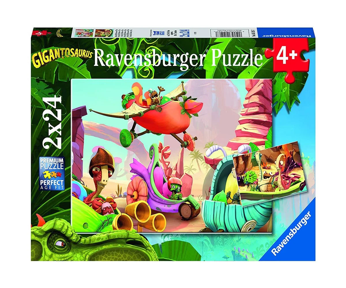 Ravensburger - Пъзел 2х24 ел. - Роки, Бил, Мазу и Тини