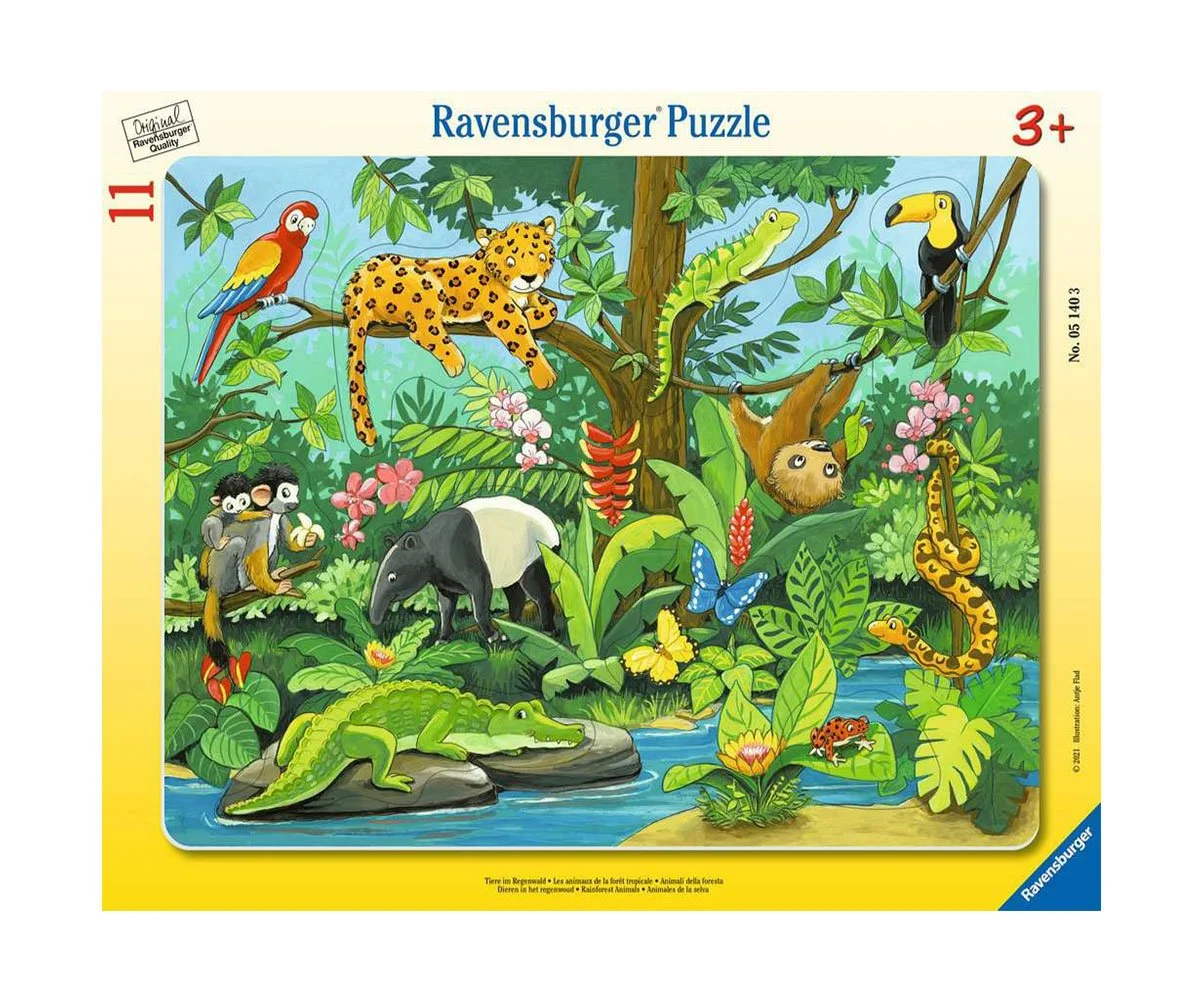 Ravensburger - Пъзел 11 ел. - Тропически животни