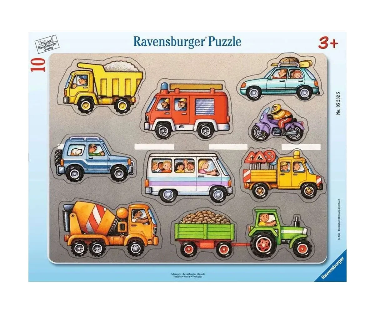 Ravensburger - Пъзел 10 ел. - Превозни средства