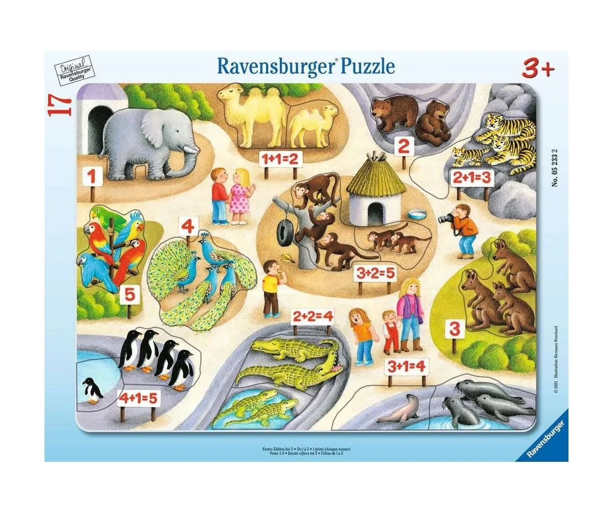 Ravensburger - Пъзел 17 ел. - Моите първи числа до 5