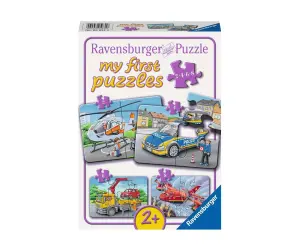 Ravensburger - Моят първи пъзел 2/4/6/8 ел. - Аварийни коли