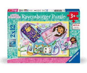 Ravensburger - Пъзел 2х12 ел. - Gabby's Dollhouse