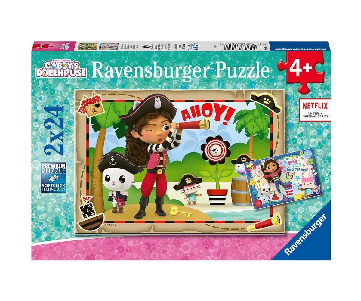Ravensburger - Пъзел 2х24 ел. - Gabby's Dollhouse