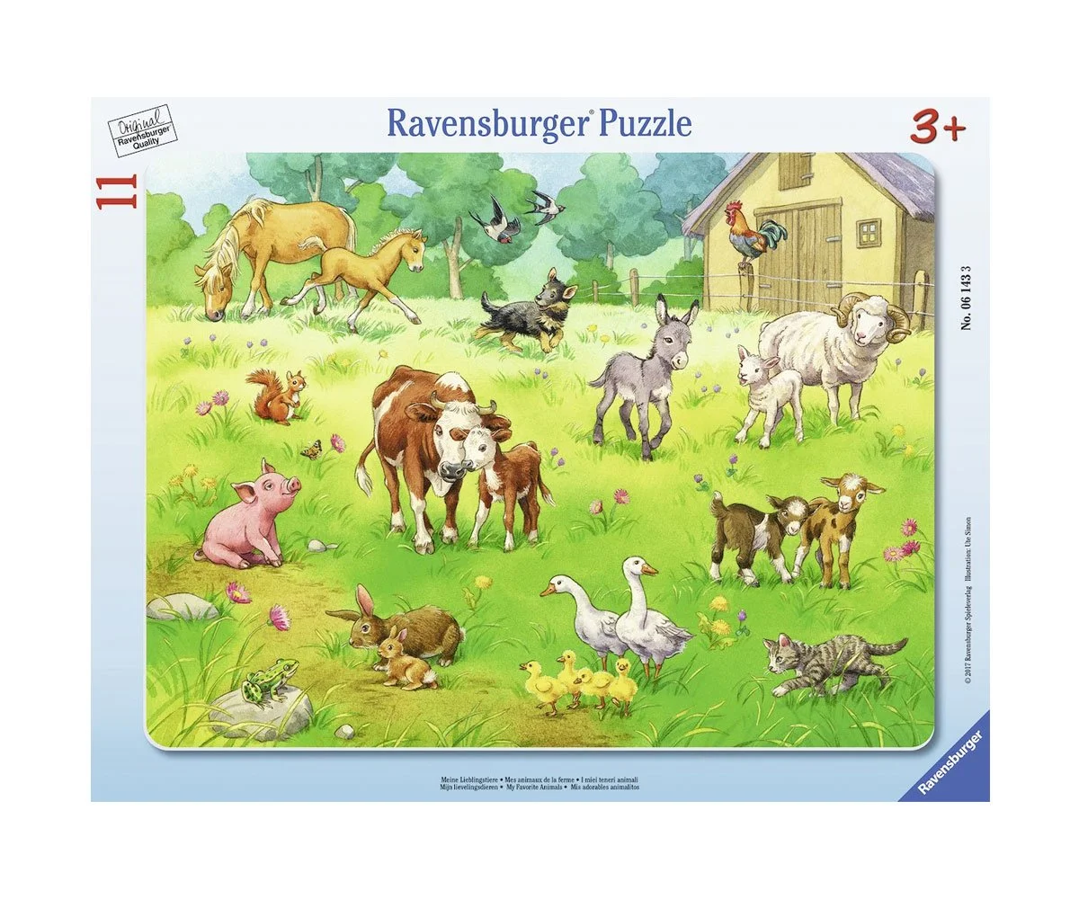 Ravensburger - Пъзел 11 ел. - Моите любими животни