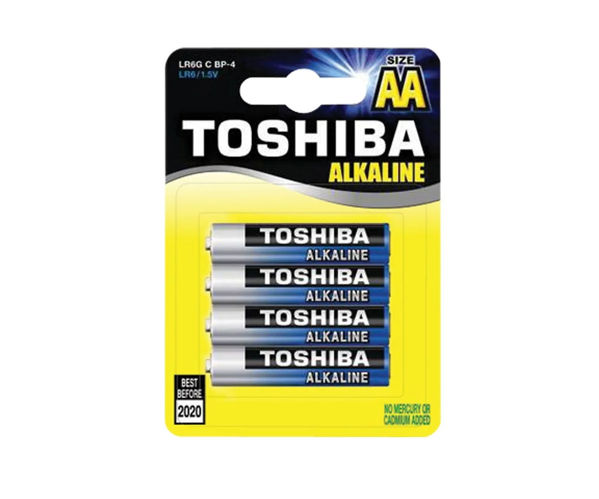 Батерии TOSHIBA Alkaline LR06 (AA) 1.5V 4бр. Блистер
