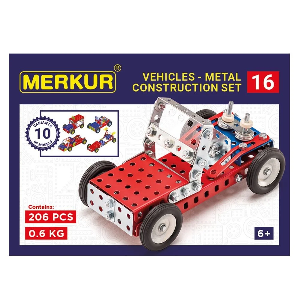 Метален конструктор, Бъги, 10 в 1, 205 части