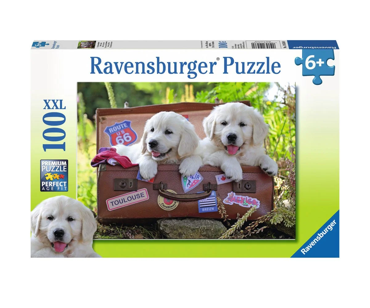 Ravensburger - Пъзел 100 ел. - Кученца на път