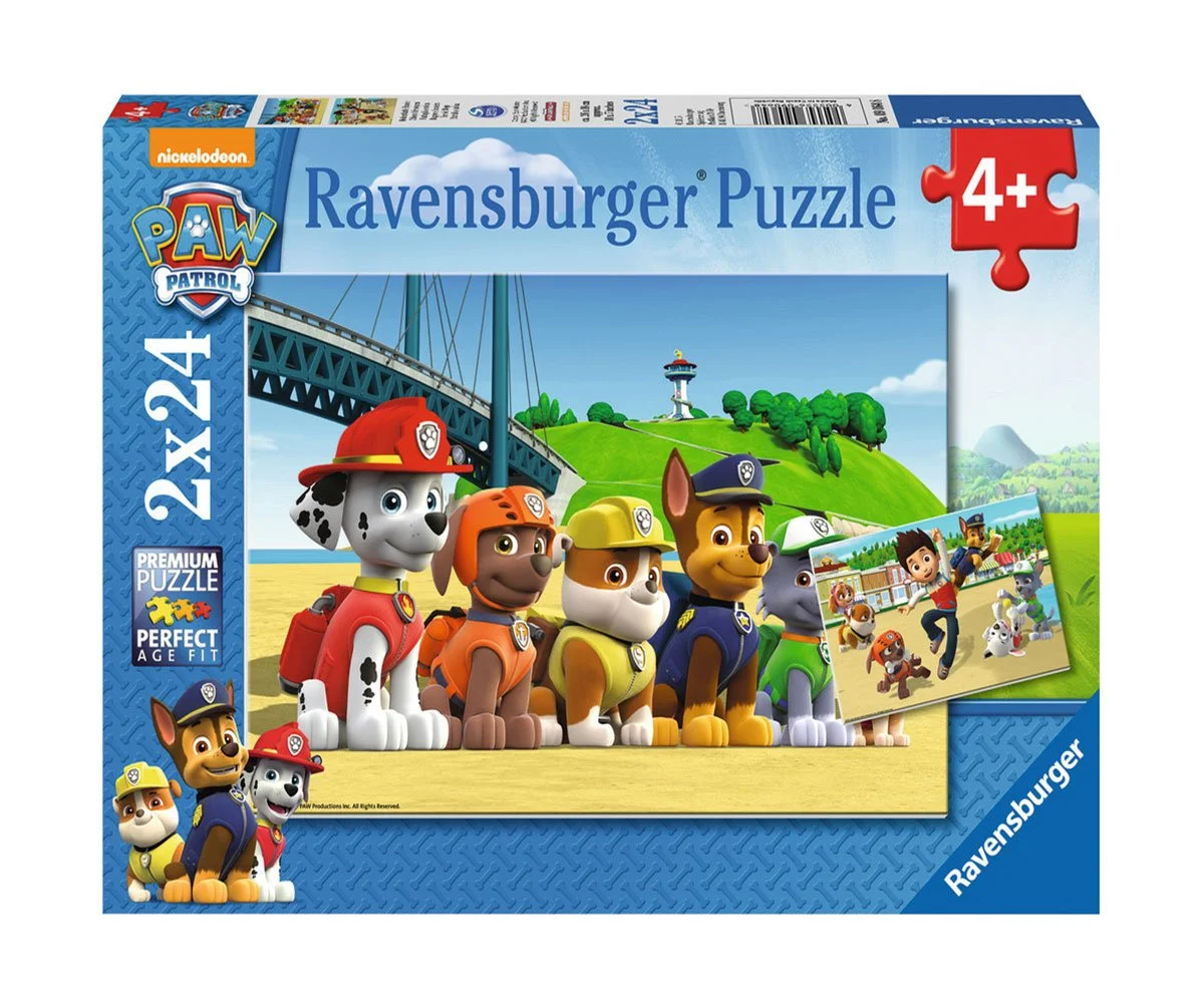 Ravensburger - Пъзел 2х24 ел. - Пес патрул помощници