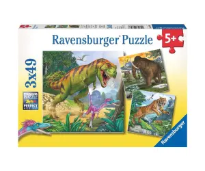 Ravensburger - Пъзел 3х49 ел. - Праисторически животни
