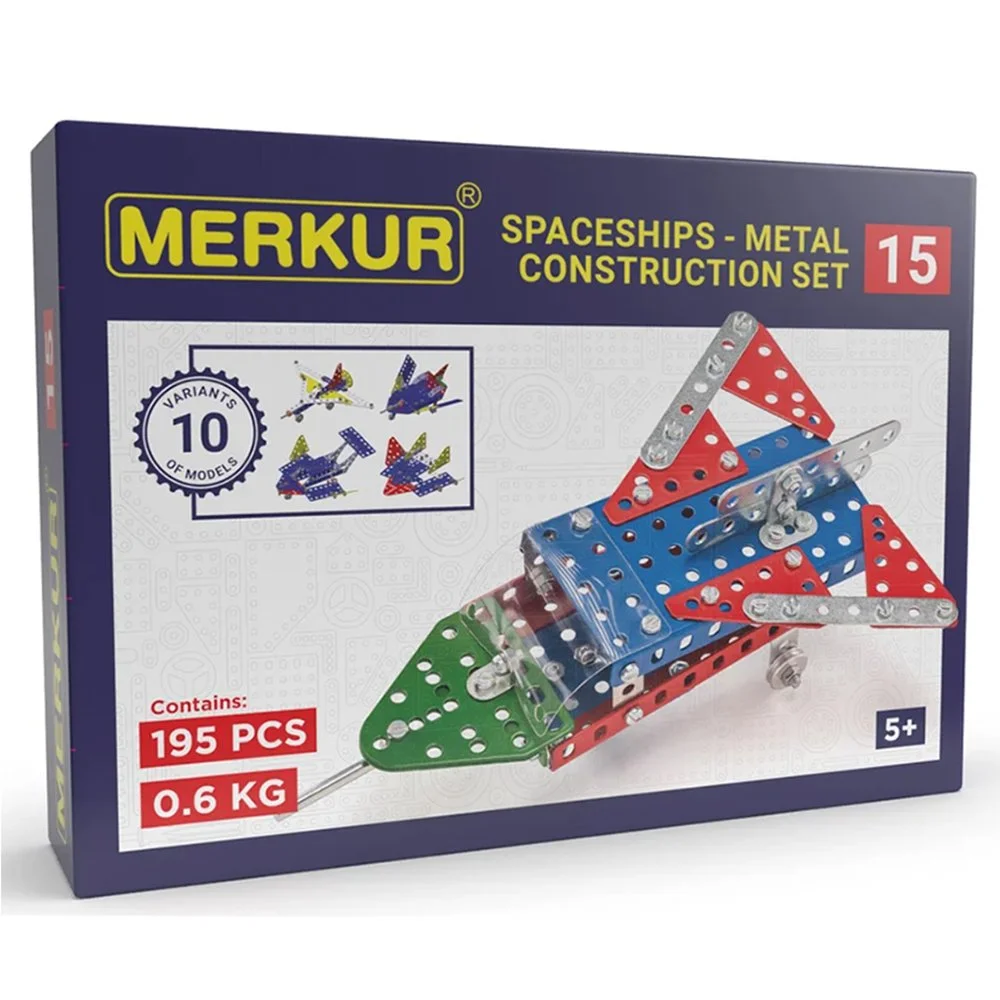 Метален конструктор, Космически кораби, 10 в 1, 195 части