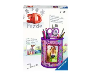 Ravensburger - 3D пъзел 54 ел. моливник - Коне